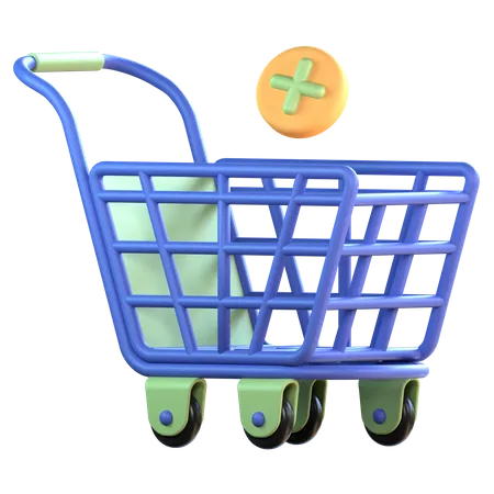 Add Cart  3D Icon