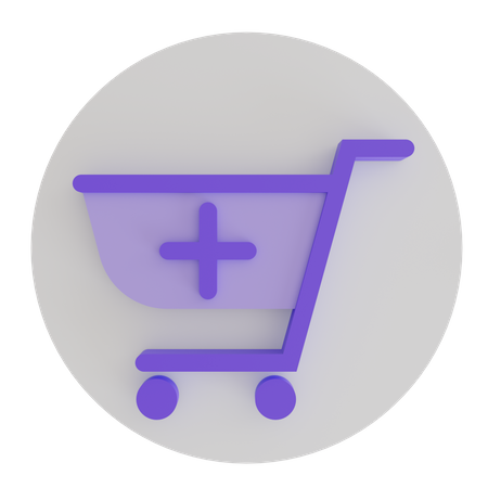 Add Cart  3D Icon