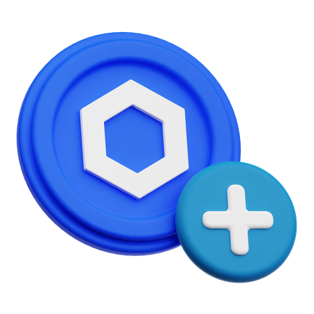 Add Chainlink  3D Icon