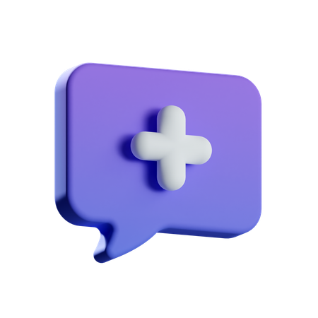 チャットを追加  3D Icon