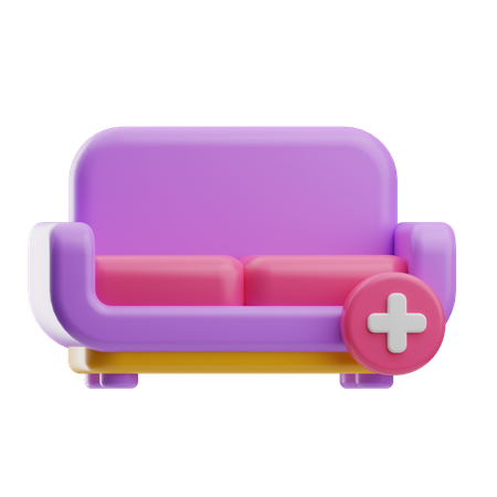 Add Couch  3D Icon
