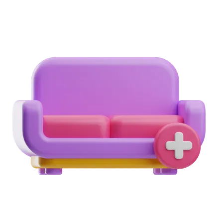 Add Couch  3D Icon