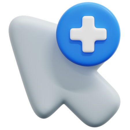 Add Cursor  3D Icon
