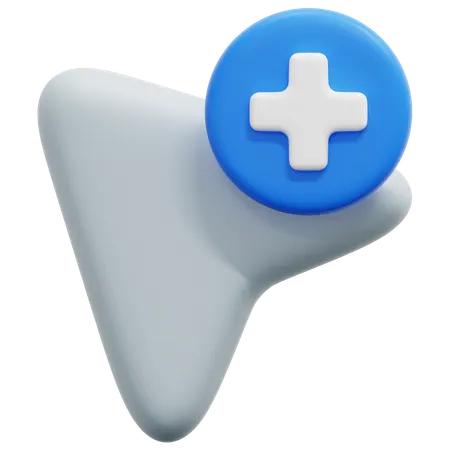 Add Cursor  3D Icon