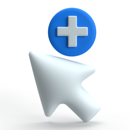 Add Cursor  3D Icon