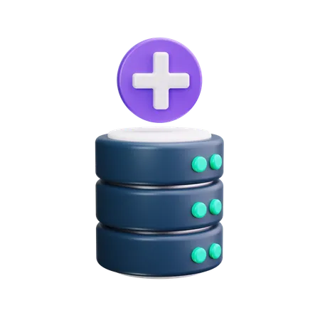 Add Database  3D Icon