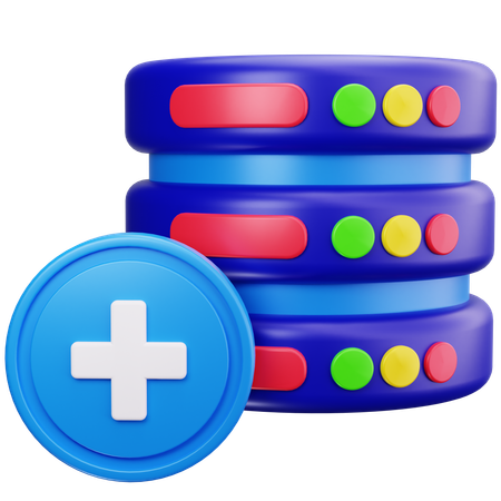 Add Database  3D Icon
