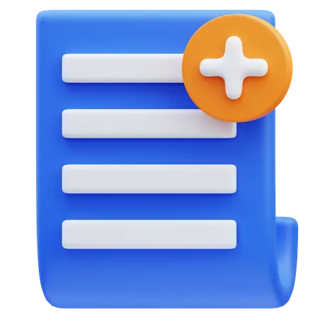 Add Document  3D Icon