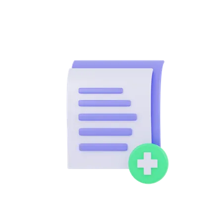 Add Document  3D Icon