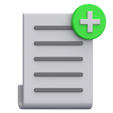 Add Document  3D Icon