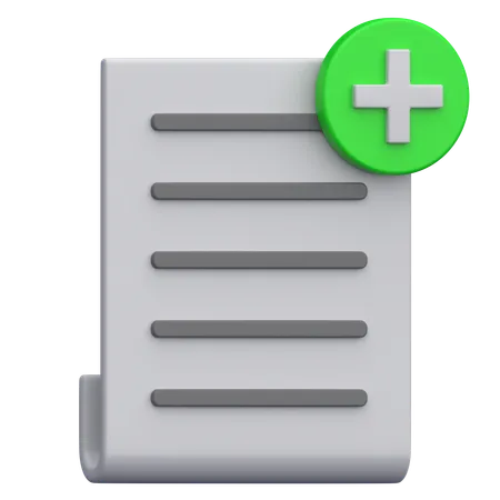 Add Document  3D Icon