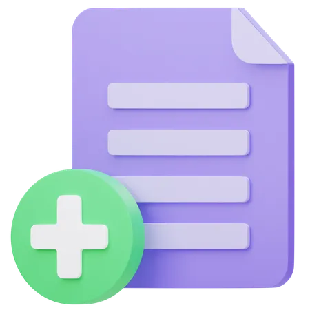 Add Document  3D Icon