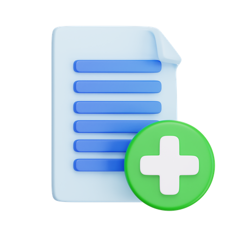 Add Document  3D Icon