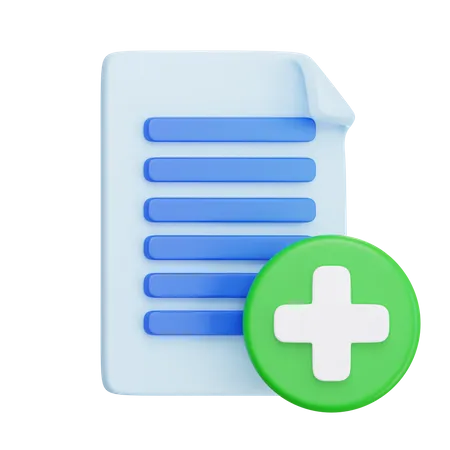 Add Document  3D Icon