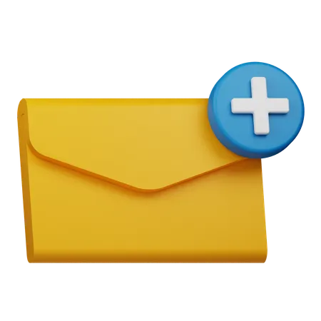 Adicionar e-mail  3D Icon