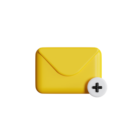 Adicionar e-mail  3D Icon