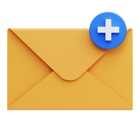 Add Email  3D Icon