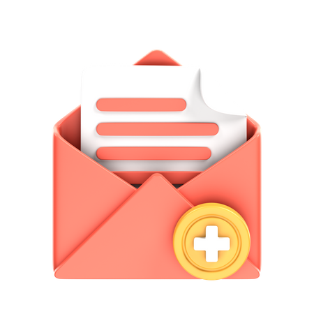 Add Email  3D Icon