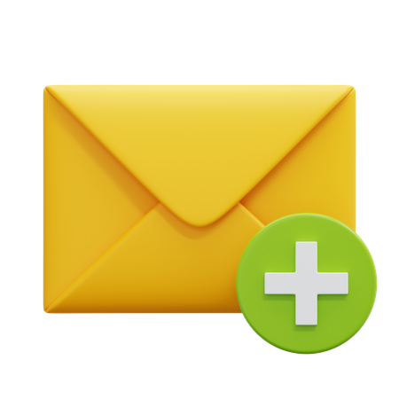 Add Email  3D Icon