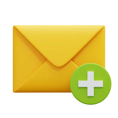 Add Email  3D Icon