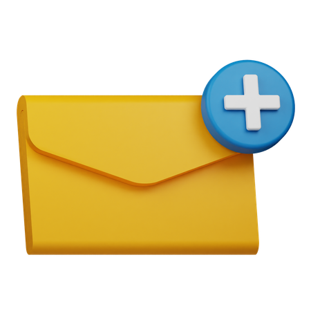 Add Email  3D Icon