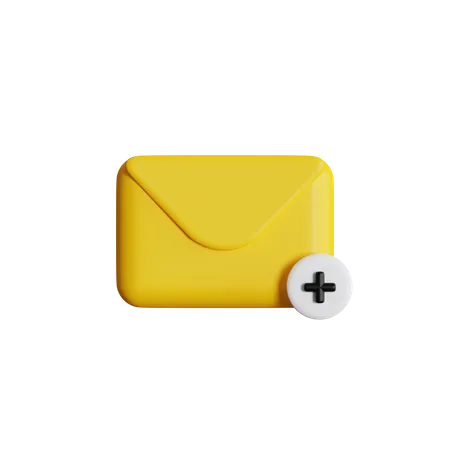 Add Email  3D Icon
