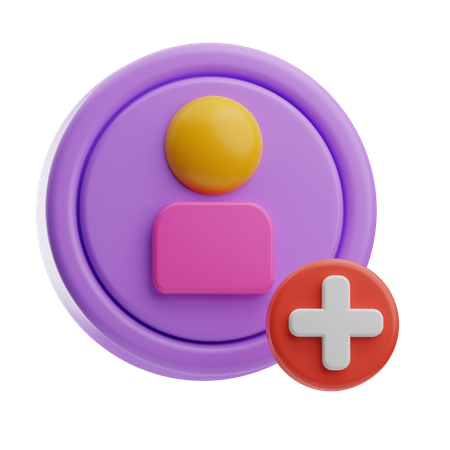 Add Employee  3D Icon