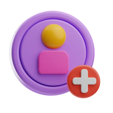 Add Employee  3D Icon
