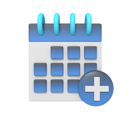 Add Schadule To A Calendar 3D Icon