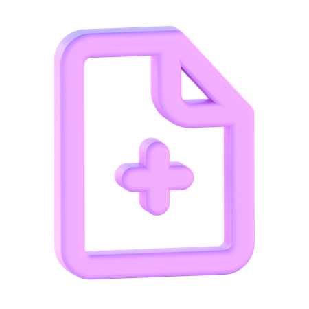 Add File  3D Icon