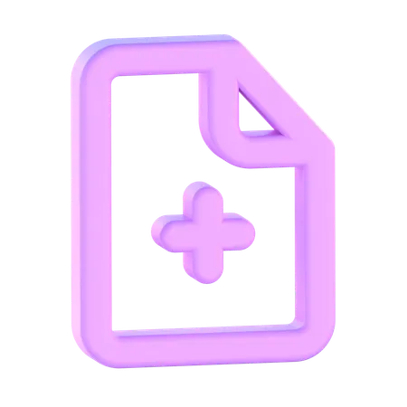 Add File  3D Icon