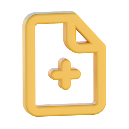 Add File  3D Icon