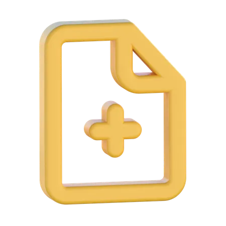Add File  3D Icon
