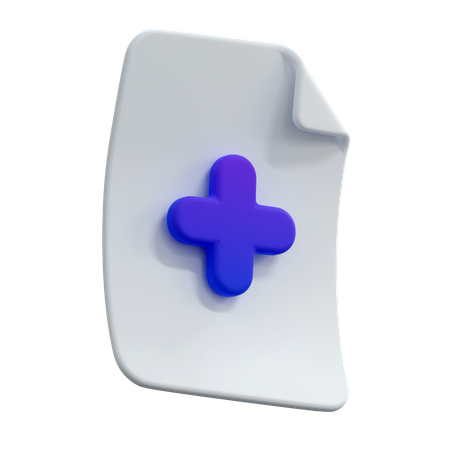 Add File  3D Icon