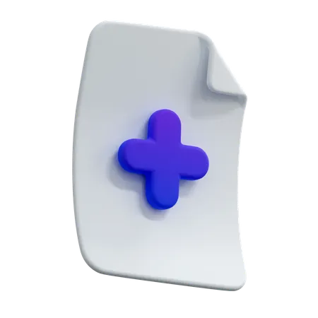 Add File  3D Icon