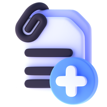 Add File  3D Icon