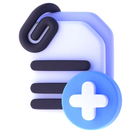 Add File  3D Icon