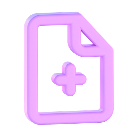 Add File  3D Icon