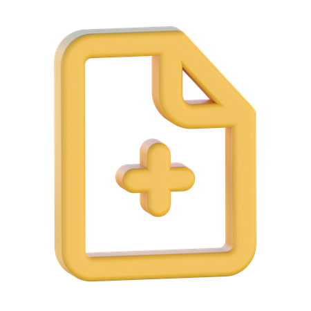 Add File  3D Icon
