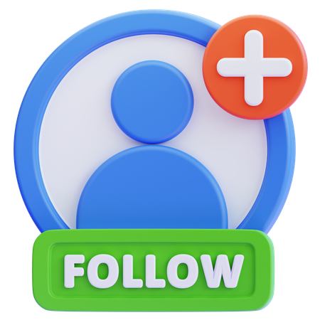 Add follow 3D Icon
