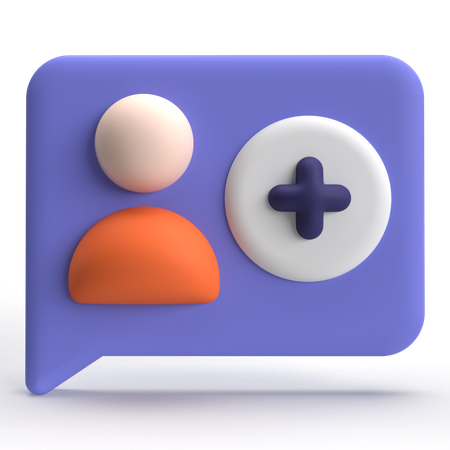 Add Follower  3D Icon