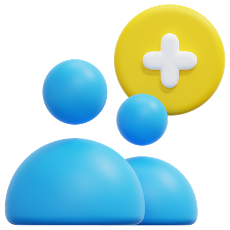 Add friend  3D Icon