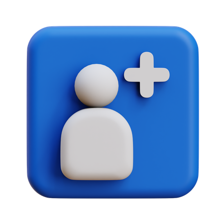 Add Friend  3D Icon