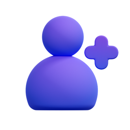 Add Friend  3D Icon