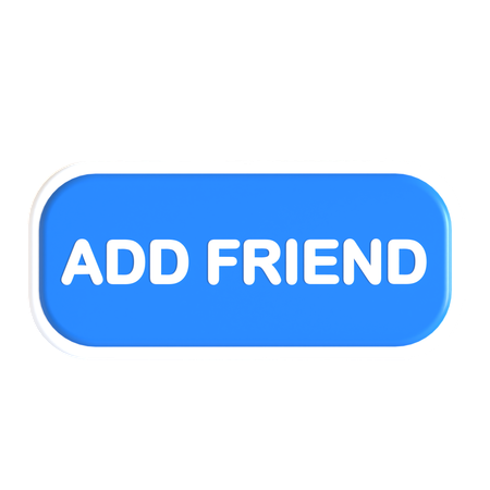 Add Friend Button  3D Icon