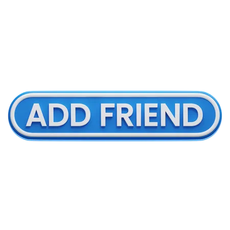 Add Friend Button  3D Icon