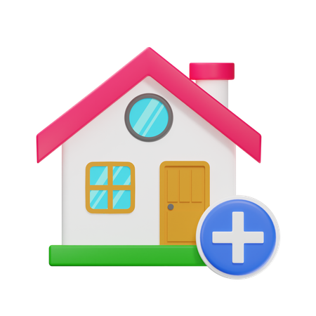 Add House  3D Icon