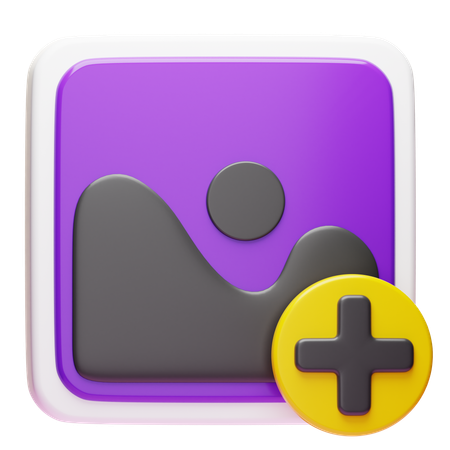 Add Image  3D Icon