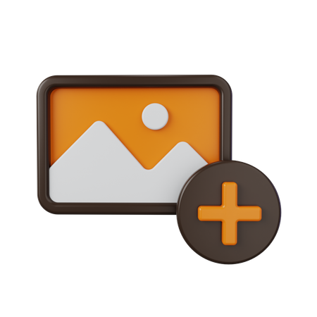 Add Image  3D Icon