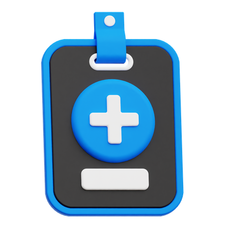 Add Lanyard Card  3D Icon